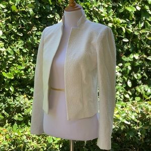 Club Monaco white shiny Blazer size 4